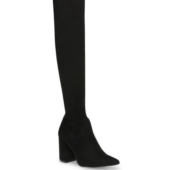 Steve Madden over the knee black boots - Picture 2 of 11